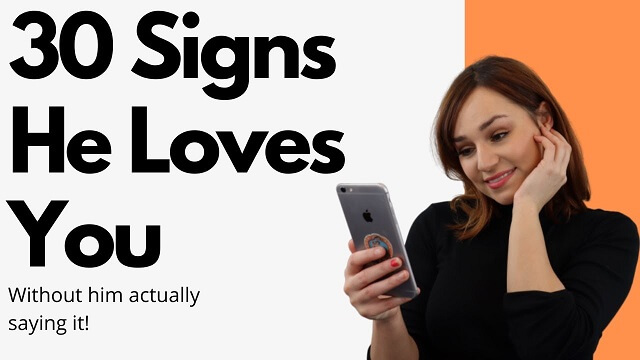 signs he loves you without saying it